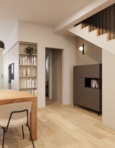 Open Space in stile moderno di 56 di Silvia Aquilani . Design studio