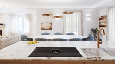 Open Space in stile contemporaneo di 89 di Annalisa Carli Architetto Open Space in stile contemporaneo di 89 di Annalisa Carli Architetto