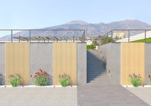 Patio in stile moderno di 1000 di Arcangelo Primato