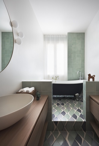 Bagno in stile eclettico di 25 di NOMADE ARCHITETTURA Bagno in stile eclettico di 25 di NOMADE ARCHITETTURA