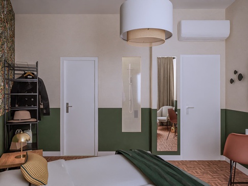 Camera da Letto in stile eclettico di 15 di Caterina Scamardella Architetto