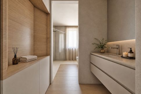 Bagno di Servizio in stile contemporaneo di 9 di JFD Juri Favilli Design