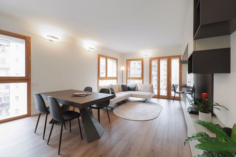 Soggiorno in stile moderno di 30 di Desearq studio - architettura e interior design Soggiorno in stile moderno di 30 di Desearq studio - architettura e interior design