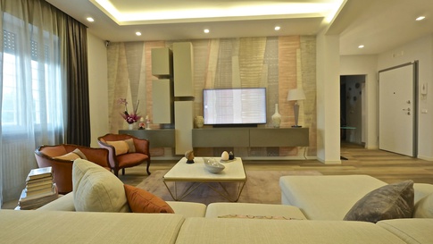 Soggiorno in stile contemporaneo di 1 di Progetto Ristrutturare srl