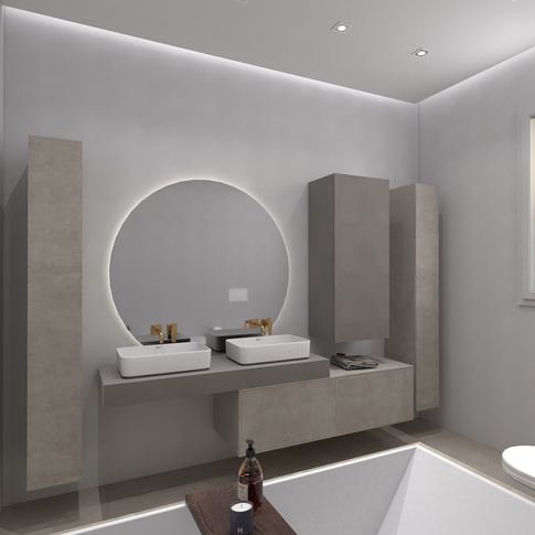 Bagno in stile contemporaneo di 7 di Federica Golini