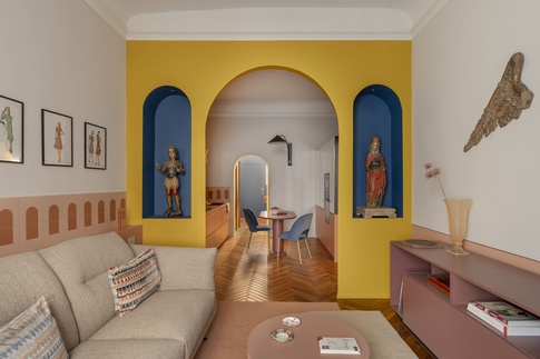 Soggiorno in stile maximalista di 12 di Rachele Biancalani Studio