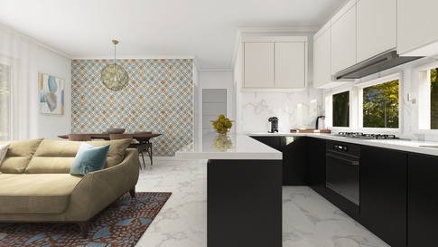 Open Space in stile contemporaneo di 31 di Nicoletta Russo Interior Designer