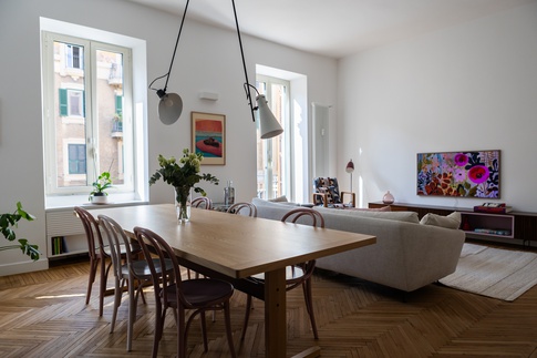 Soggiorno in stile vintage di 35 di L2 Architettura