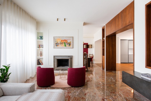 Open Space in stile eclettico di 160 di Laura Mapelli Architetto Open Space in stile eclettico di 160 di Laura Mapelli Architetto