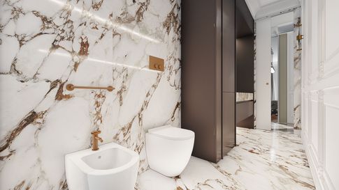 Bagno in stile classico di 10 di Salvatore Sito Interior Designer