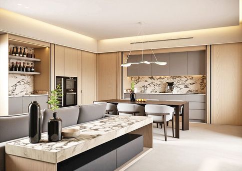 Open Space in stile japandi di 40 di Arcangelo Primato Open Space in stile japandi di 40 di Arcangelo Primato