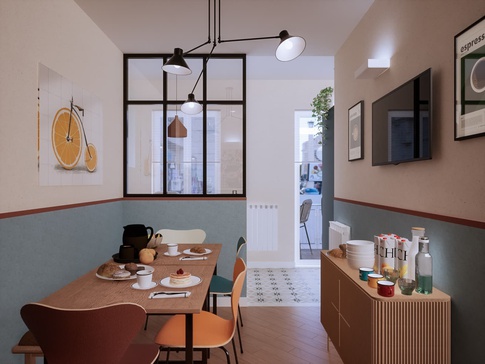 Open Space in stile eclettico di 19 di Caterina Scamardella Architetto Open Space in stile eclettico di 19 di Caterina Scamardella Architetto