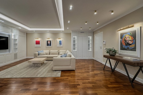 Soggiorno in stile contemporaneo di 47 di Studio Gaetano Riccardelli