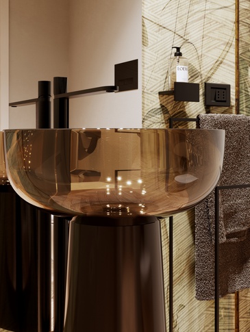 Bagno in stile contemporaneo di 4 di Elisabetta Gozio - Studio Gozio