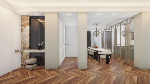 Open Space in stile classico di 25 di Salvatore Sito Interior Designer