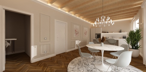 Open Space in stile contemporaneo di 30 di SAMANTHA PASTRELLO INTERIOR DESIGN Open Space in stile contemporaneo di 30 di SAMANTHA PASTRELLO INTERIOR DESIGN