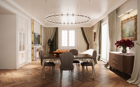 Open Space in stile classico di 50 di Salvatore Sito Interior Designer Open Space in stile classico di 50 di Salvatore Sito Interior Designer
