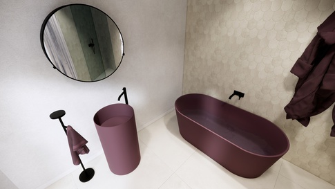 Bagno in stile contemporaneo di 7 di Simona Fogalesi interior designer