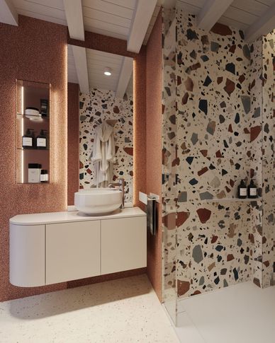 Bagno in stile contemporaneo di 6 di Ilaria HomeDesign