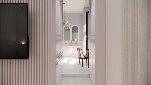 Bagno in stile classico di 11 di Maison Monrò