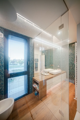 Bagno in stile contemporaneo di 8 di Pierpaolo Iannone Architetto Bagno in stile contemporaneo di 8 di Pierpaolo Iannone Architetto