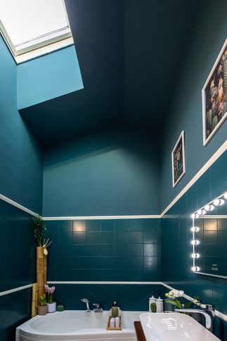 Bagno in stile eclettico di 5 di Valeria Home Interior