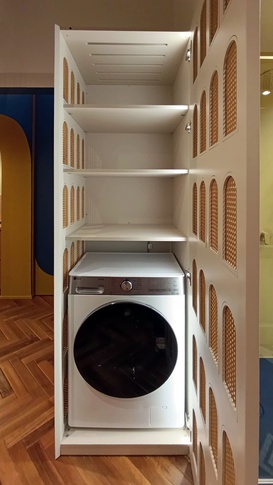 Lavanderia in stile maximalista di 3 di Rachele Biancalani Studio