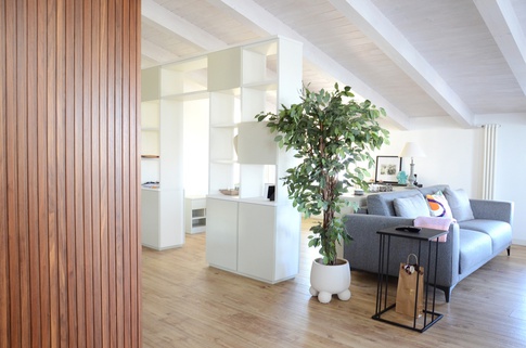 Open Space in stile contemporaneo di 40 di Fiorenzo D'Onofrio Architetto Open Space in stile contemporaneo di 40 di Fiorenzo D'Onofrio Architetto