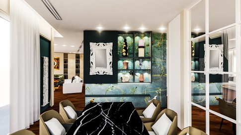 Soggiorno in stile contemporaneo di 36 di MICHELE VOLPI STUDIO INTERIOR DESIGN