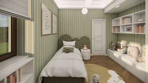 Cameretta Bambini in stile contemporaneo di 14 di Studio Gaetano Riccardelli