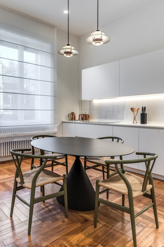 Cucina in stile contemporaneo di 25 di MOB Architects