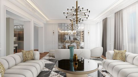 Open Space in stile classico di 25 di Salvatore Sito Interior Designer