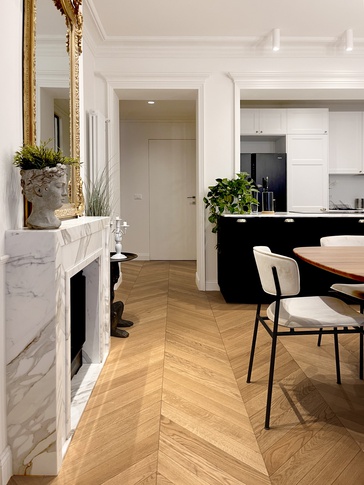 Open Space in stile art deco di 50 di Linea Architettura Design Interior Open Space in stile art deco di 50 di Linea Architettura Design Interior