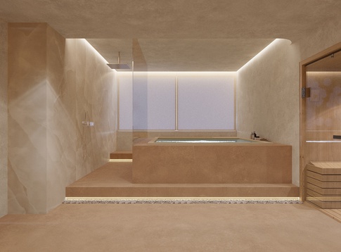 Piscina in stile contemporaneo di 25 di EmmePi Architettura