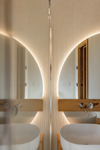Bagno in stile contemporaneo di 15 di Arredamenti Andalo