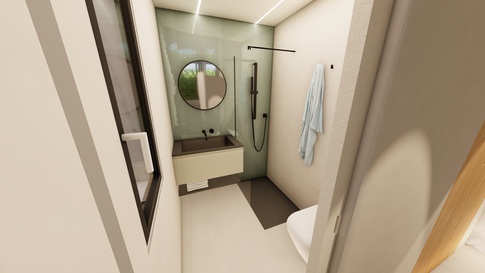 Bagno in stile soft industrial di 4 di Andrea Corallo Design Studio Bagno in stile soft industrial di 4 di Andrea Corallo Design Studio