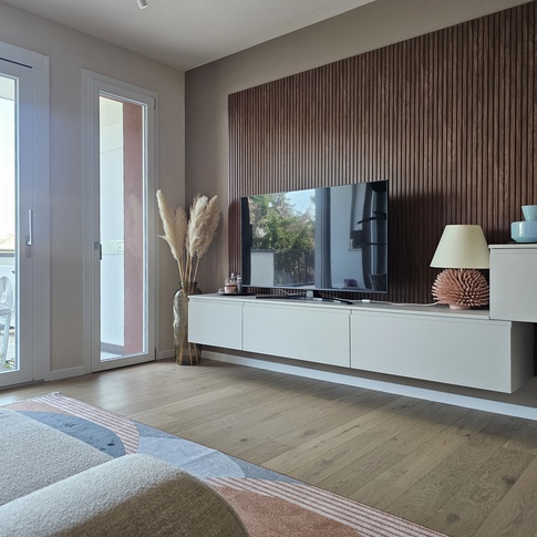 Open Space in stile contemporaneo di 50 di Tania Radici Interior Designer