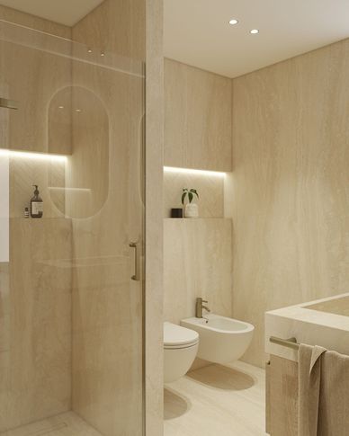 Bagno in stile moderno di 6 di doppiozero interior