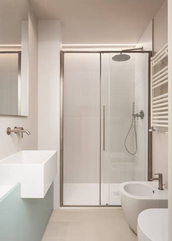 Bagno di Servizio in stile contemporaneo di 4 di Hop!Arch Bagno di Servizio in stile contemporaneo di 4 di Hop!Arch