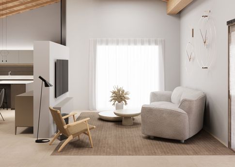 Open Space in stile contemporaneo di 58 di Cariolato Arredamenti