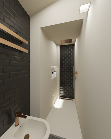 Bagno in stile iconico di 4 di MICHELE VOLPI STUDIO INTERIOR DESIGN Bagno in stile iconico di 4 di MICHELE VOLPI STUDIO INTERIOR DESIGN