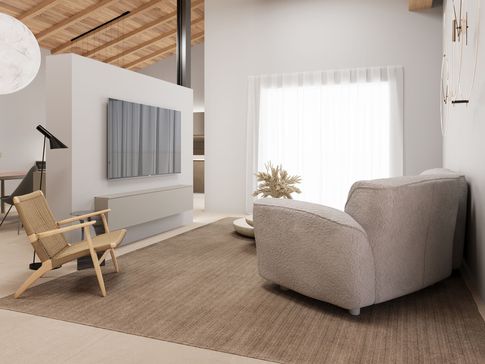 Open Space in stile contemporaneo di 58 di Cariolato Arredamenti