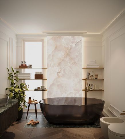 Bagno in stile contemporaneo di 10 di Salvatore Sito Interior Designer
