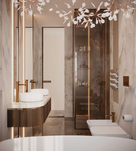 Bagno in stile classico di 10 di Salvatore Sito Interior Designer Bagno in stile classico di 10 di Salvatore Sito Interior Designer