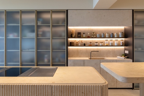 Cucina in stile contemporaneo di 110 di Abitacolo Interni