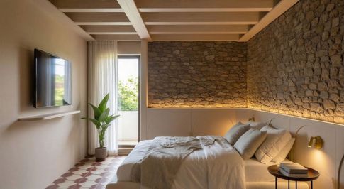 Camera da Letto in stile japandi di 34 di EmmePi Architettura