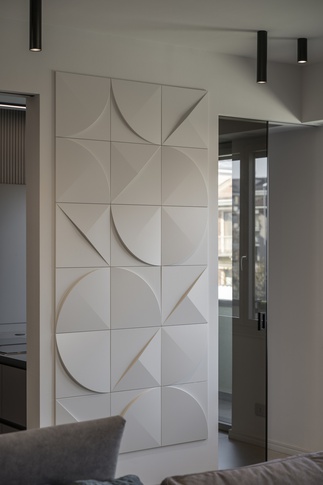 Open Space in stile contemporaneo di 100 di Carola Ribotta architetto