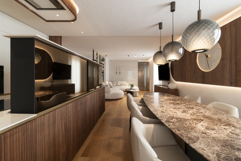 Open Space in stile contemporaneo di 52 di Francesco Cardano Interior Designer