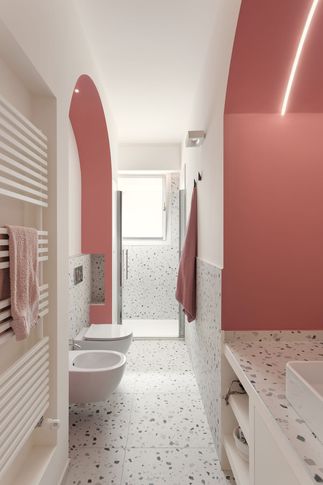 Bagno in stile contemporaneo di 6 di Facta Studio Architetti Milano Bagno in stile contemporaneo di 6 di Facta Studio Architetti Milano