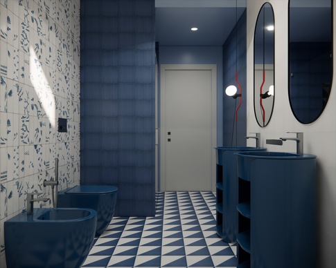 Bagno in stile contemporaneo di 6 di Arch'IN - Architettura di Interni